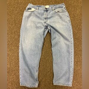 LL Bean Double L Jeans 40x29 Men's Relaxed Fit Denim #134770 Stonewash